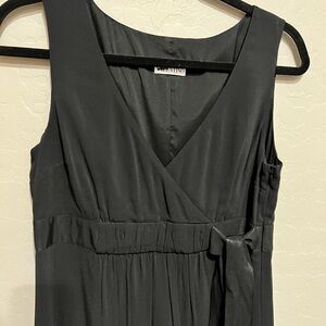 RED Valentino Classic Black Cocktail Length A Line Dress with Tie Detail, EU 42